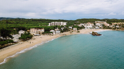 Palamos, Girona. Catalan beach in Costa Brava (Catalonia, Spain)