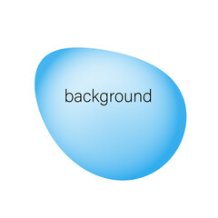 Abstract blue background in the form of liquid on a white background. Place for text. Vector isolated illustration. Transparent gradient.