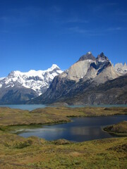 Naklejka na ściany i meble Parque Torres del Paine, Región de Magallanes y la Antartica Chilena, Patagonia, Chilena