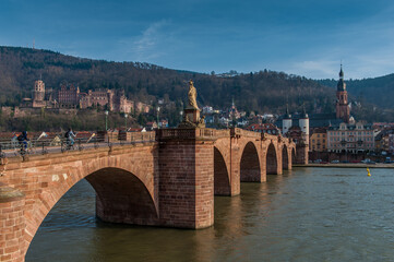 Heidelberg mit der Schlossruine und der alten Brücke