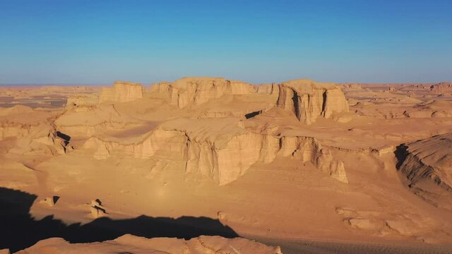 Dasht-e Lut Desert in eastern Iran taken in January 2019