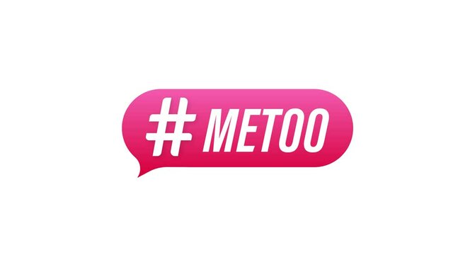 Metoo hashtag thursday throwback symbol. Motion graphics.