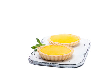 Traditional french lemon tart, top viewTraditional french lemon tart, top view