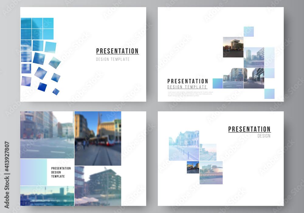 Poster vector layout of the presentation slides design business templates, multipurpose template for presen
