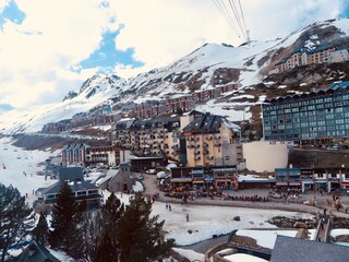 Vue from La Mongie ski resort, French Pyrenees, France