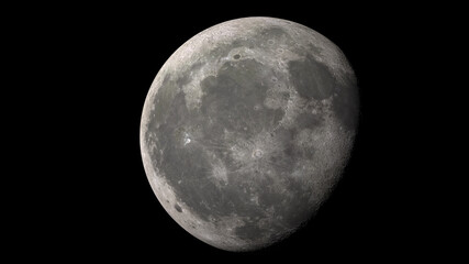 Realistic and detailed moon