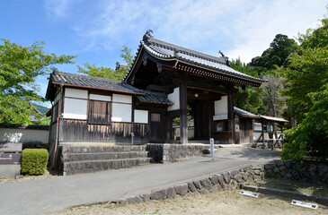 橘寺　西門　奈良県明日香村
