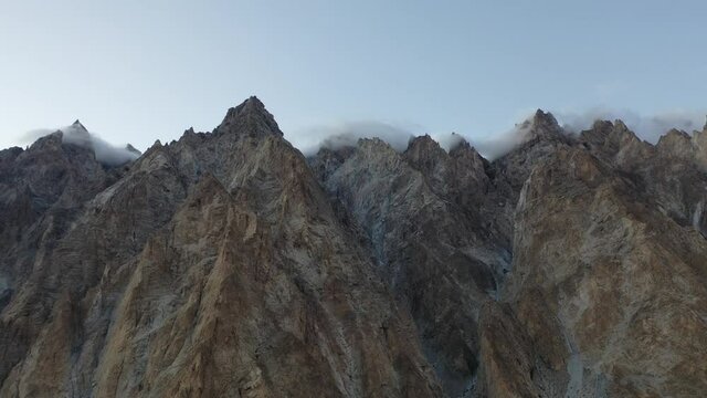 Mountains around Pasu, Karakoram Highway, northern Pakistan, taken in August 2019