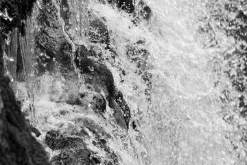 water splash on black
