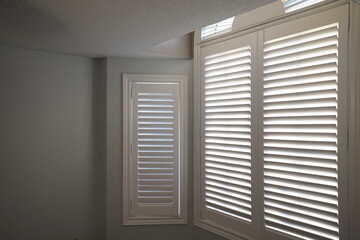 Window Shutters of a Bedroom in a Residential House