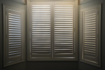 Interior Window Shutters of a Bedroom