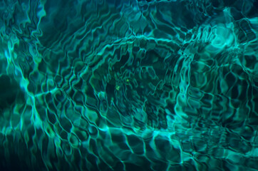 Swimming pool water background in tidewater green color.