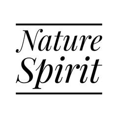 ''Nature spirit'' Lettering