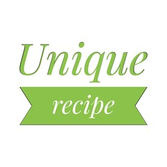 Fototapeta premium ''Unique recipe'' Lettering