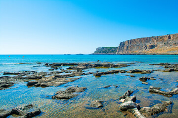 Landscape of the coast of Rhodes island