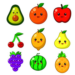 Vector set of fruit for design 