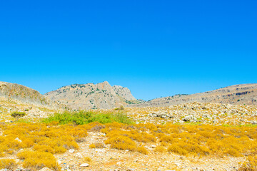 Landscape of the coast of Rhodes island