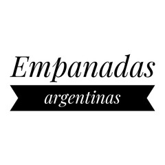 ''Empanadas argentinas'' Lettering