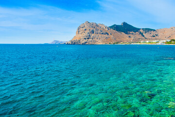 Landscape of the coast of Rhodes island
