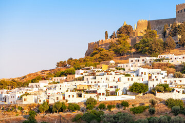 Obraz premium Lindos old town on the Rhodes island