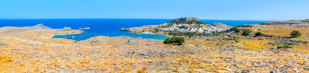 Obraz premium Landscape of the coast of Rhodes island