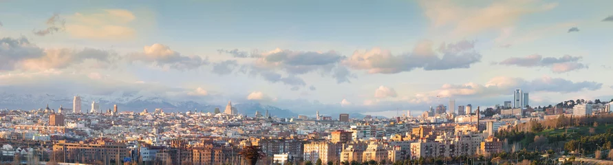 Foto op Canvas high resolution of Madrid skyline © cesarmena