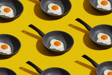 fried egg in a pan