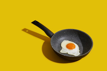 fried egg in a pan