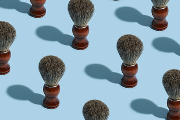 shaving foam on shaving brush