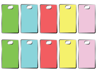 Set of blank sales or gift labels for your text. The collection is in vector format and jpg, isolated white objects.