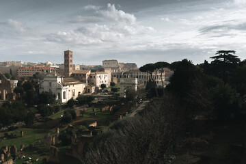 Fototapeta na wymiar panorama of the colosseum