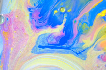 4K footage, Abstract  ink painting background, Mixture of acrylic paints,    marble abstract fluid art pattern, 4K Footage Inkscapes concept,