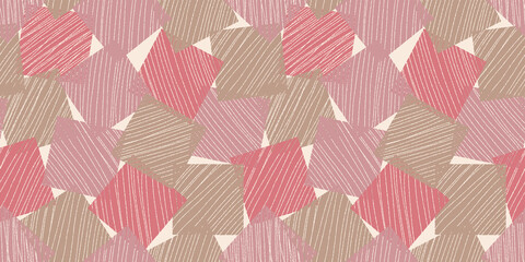 Doodle geometric background. Seamless pattern.Vector. イラスト幾何学パターン