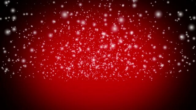Winter Snow Animation Loop Christmas Background Red