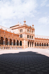 Fototapeta premium Plaza España de Sevilla, Andalucía, España.