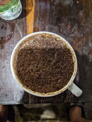 powder and chocolate