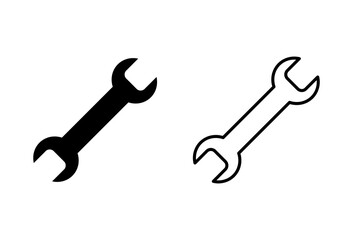 Wrench icon set. repair icon vector. tools icon vector