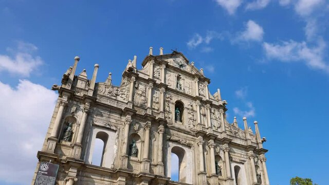the Ruins of the Cathedral of Saint Paul,Macau