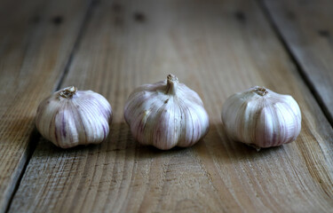 garlic on a board