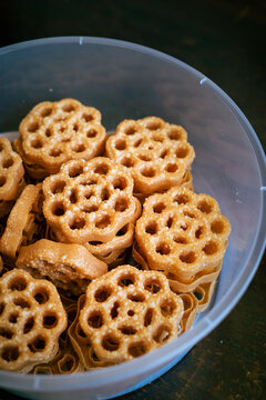 Traditional Malaysian cookies snack known as "kuih loyang"  for Eid Fitr, Eid Adha and Ramadhan.