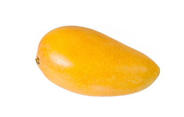 Yellow mango on a white background, isolated