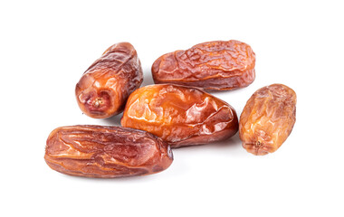 Dates fruit isolated on a white background