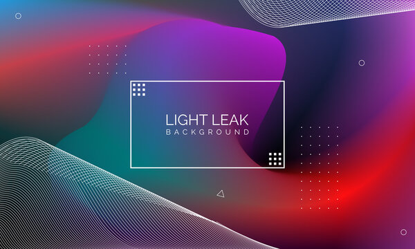 Minimal Glow Fluid Flow Colorful Abstract Design For Website Advertising Brochure Background. Modern Trendy Gradient Futuristic Element Multi Color Tone Illustration Concept. Elegant Light Leak.
