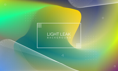 Minimal Glow Fluid Flow Colorful Abstract Design For Website Advertising Brochure Background. Modern Trendy Gradient Futuristic Element Multi Color Tone Illustration Concept. Elegant Light Leak.