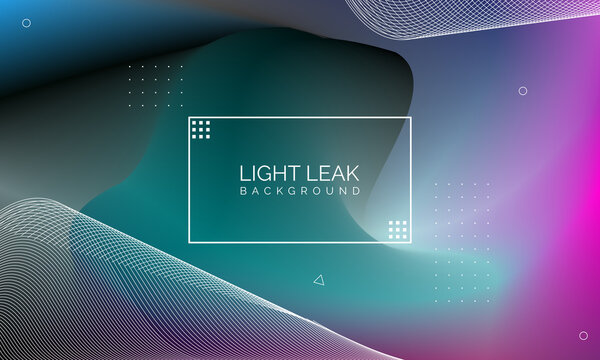 Minimal Glow Fluid Flow Colorful Abstract Design For Website Advertising Brochure Background. Modern Trendy Gradient Futuristic Element Multi Color Tone Illustration Concept. Elegant Light Leak.