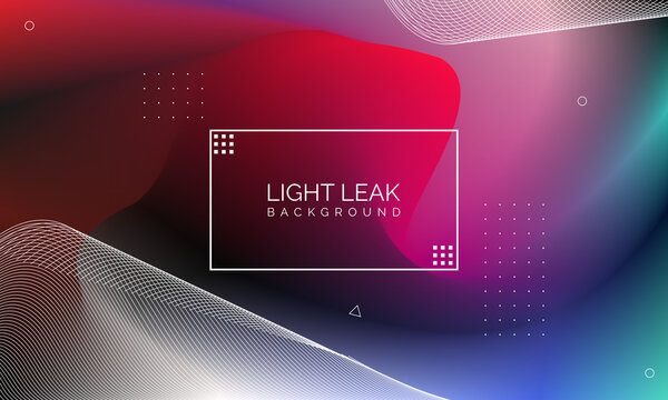 Minimal Glow Fluid Flow Colorful Abstract Design For Website Advertising Brochure Background. Modern Trendy Gradient Futuristic Element Multi Color Tone Illustration Concept. Elegant Light Leak.