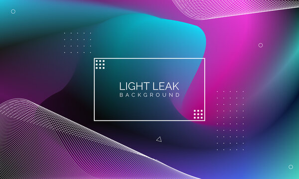 Minimal Glow Fluid Flow Colorful Abstract Design For Website Advertising Brochure Background. Modern Trendy Gradient Futuristic Element Multi Color Tone Illustration Concept. Elegant Light Leak.