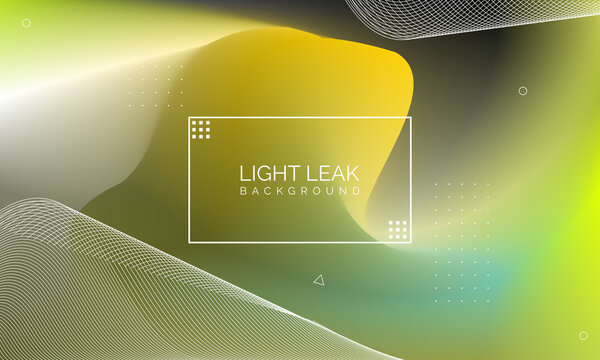 Minimal Glow Fluid Flow Colorful Abstract Design For Website Advertising Brochure Background. Modern Trendy Gradient Futuristic Element Multi Color Tone Illustration Concept. Elegant Light Leak.