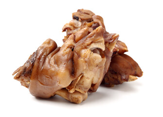 Sauce trotters on white background 