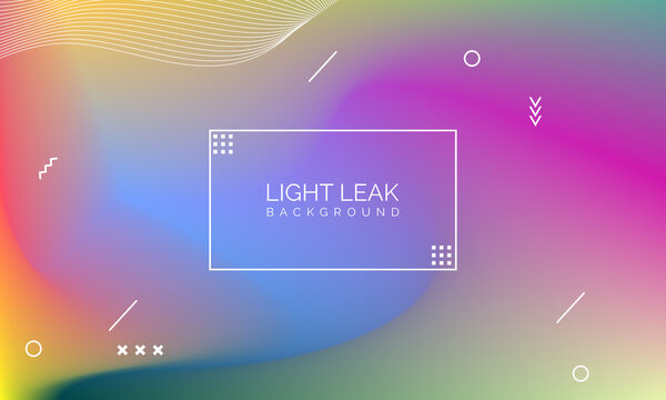 Minimal Glow Fluid Flow Colorful Abstract Design For Website Advertising Brochure Background. Modern Trendy Gradient Futuristic Element Multi Color Tone Illustration Concept. Elegant Light Leak.